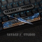 WOW Wind Sword Artisan Resin Keycaps for Mechanical Keyboard Personalized Keycaps